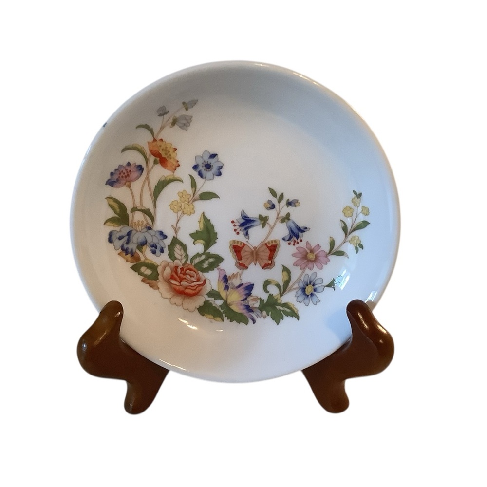 Aynsley “Cottage Garden” Fine Bone China Butter pat/Trinket dish/Teabag holder